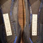 ROTHYS Women Pointed Toe Flats Knit Camo Blue Trim Comfort Shoes W8.5 Rare Work Gray Size 8.5 Photo 3