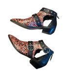 Rebecca Minkoff Colorful Floral Cutout Buckled Ankle Booties Photo 4