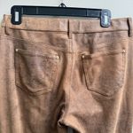 Chico's CHICO’S Faux-Suede Ultimate Fit Worn Luggage‎ Slim Fit Brown Pants Size 0 S/4 Photo 5