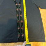 Victoria Jones  Beaded Black Christmas Layered Cardigan Medium Vintage Sweater Photo 4