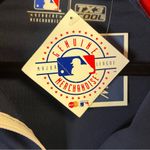 MLB Boston Red Sox Ladies 1/4 Zip Pullover Sz L NWT Navy Blue w/ Chest Logo Size L Photo 3