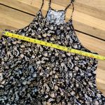 American Eagle America Eagle Outfitters Black Floral Flowy Tank S Photo 2