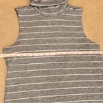 Old Navy  Gray and White Striped Midi Dress Photo 9