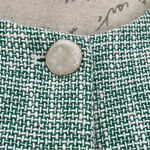 ZARA New Luxury Preppy Green Long Sleeves Round Neck Textured Crop Blazer Sz XL Photo 6