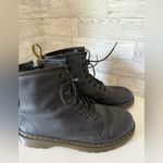 Dr. Martens  Delaney Combat Boots Black Leather‎ Lace Up Photo 2