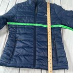 New Balance Puffer Jacket Womens Medium Navy Blue Quilted Lightweight Athleisure Photo 4