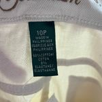 Ralph Lauren Lauren Women's Classic Straight Jeans Cream Denim Size 10P. NEW Photo 9