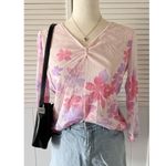 Liz Claiborne  Mesh Layered Pink Y2K Lightweight Blouse Top Photo 0