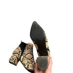 Lulus  Chunky Heel Snake Booties Photo 2