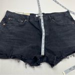 AGOLDE  Parker Short Black‎ Denim Jean Cut Off Womens Size 32 Exposed Pockets NEW Photo 10