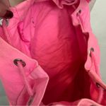 PINK - Victoria's Secret Victoria’s Secret PINK hot pink neon Canvas Backpack Bookbag Photo 3