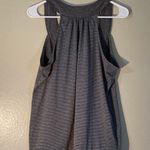 Eddie Bauer baby doll stripe tunic top women size medium grey & white Photo 1