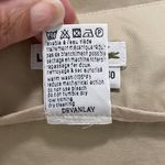 Lacoste Beige Khaki Skirt Buckle Zipper Side 8 Cotton 40 Side Pockets Unlined Photo 9