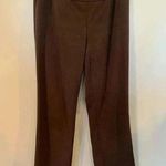 Roz & Ali  Brown Pants Women’s Size 6 Small Pull On Straight Leg Tummy Control Photo 0