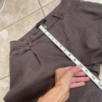 Banana Republic  Womens Wide Leg Crop Pants Size 26/2 Brown Raw Hem Casual Photo 3