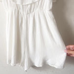 Bishop and Young Crepe White Romper Women's Size L Photo 3