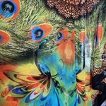 Indian Bazaar Vintage Peacock Jeweled Kaftan Free Size Blue Size undefined Photo 7