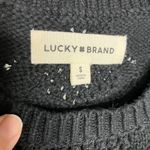 Lucky Brand openwork knit Shell black textured vest women's size small trendy Photo 4