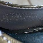 BCBGirls  Quilted Black Cap Toe Leather Pump Heels Size 8.5B Army Green Photo 14