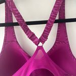 Athleta Advance Printed Sports Bra Fiji Magnolia Pink Animal Striped Zebra 36D Photo 9