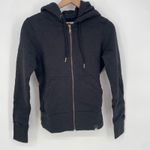 American Giant Womens Black Full Zip Hoodie Sportswear Company XS 100 Cotton Photo 2