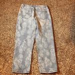DG2 Denim Jeans Size 10‎ Floral Embroidered Pants Cropped Blue Photo 7