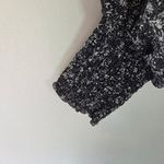 ASTR the Label Ruffle Crop Top in Black Ditsy Photo 3