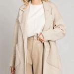 Allie Rose NWT Camel Collared Coatigan Sweater Cardigan Jacket Size Medium Photo 0