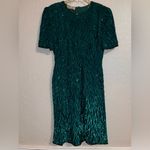 Laurence Kazar Vintage Elegant Green Dress New York Black Tie Cocktail Dress Photo 7