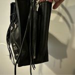 Balenciaga  Tote Shoulder Bag 535269 Papier Mini Side Zip Black Used Authentic‎ Photo 4