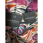 NWT Madison Tropical Print Wrap/Tie Shirt, Large Green Photo 6