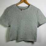 SKIMS  Women’s Cozy Knit Cropped Top Short Sleeve Lounge Sweater Neutral Sz 2X-3X Photo 0