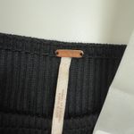 Free People Dress Womens X Large Black Ribbed Asymmetrical Hem Long Sleeve Photo 4