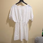 Cupshe NWT  Size Medium Vanilla Dune White Cover-Up Mini Dress Photo 8