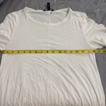 Eileen Fisher Women's Round Neck Tencel Short Sleeve Tee T-Shirt White Small Photo 9