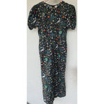 Samantha Pleet Garden Jumpsuit Puff Sleeve 2 Black Illuminated Ethereal Floral Photo 8