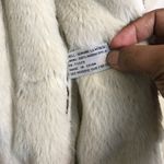 Marvin Richards  Long Suede Coat size L Brown Cream Faux Fur Lined Photo 5