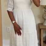 Versona Cream maxi Dress With Sleeves Photo 0