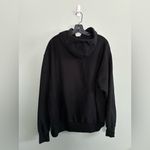 Champion  Reverse Weave Hoodie Womens XL Chain Stitch Logo Black Pink Sweatshirt Photo 3