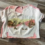 Pilcro Anthropologie  desert intarsia knitted tee Photo 1