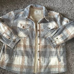 Sage  Jacket Sherpa Plaid Photo 0