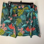 New NWT RIPSKIRT Hawaii Vintage Bali Jungle Wrap Skirt Green Colorful Tropical Blue Size XL Photo 3