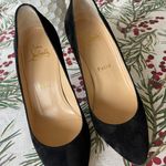 Christian Louboutin black suede 85 mm pumps Photo 9