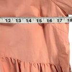 Karlie Bow Poplin Dress Womens M Orange Puff Sleeves Tiered Pockets Cottagecore Photo 6