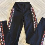 Beach Riot  Women’s Black Leggings with Side Animal Print Stripes - Size XS Photo 2