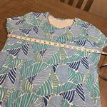 J. McLaughlin Women's  Short Sleeve
Stretchy Blue Green L Cotton/Modal Dress Photo 3