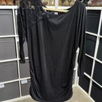 Studio Y  Black Lace Shoulder Accent Blouse Photo 0