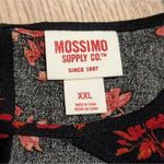 Mossimo Top Plus XXL 2X Ruffled Bell Sleeve Blouse Shirt Boho Hippie Floral Red Photo 2