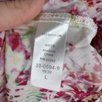 Woman Within NEW  Floral Button Down Shirt Size 18/20 Multicolor Hanky Hem Flowy Photo 5