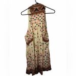 Free People Charlotte Tunic Tank Sleeveless Top Ivory Burnt Orange NWOT Photo 1